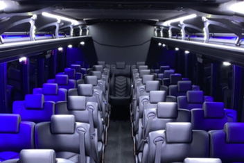 Orem Charter Bus Interior