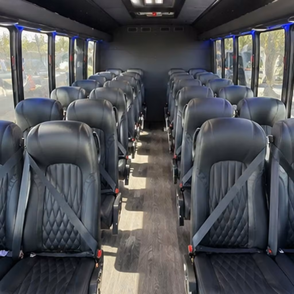 25 passenger minibus interior