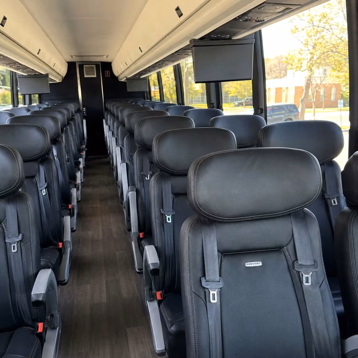 orem charter bus interior